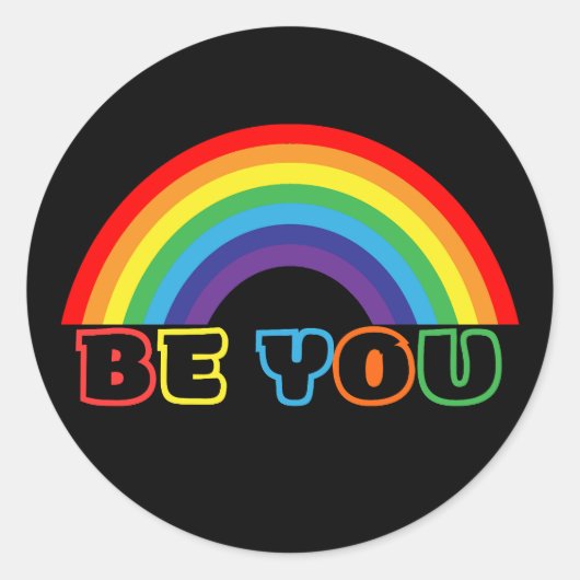 Sois toi Sticker rond classique (Devant)