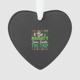 Sois vilain sauve le Père Noël drôle de Noël SVG
