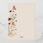 Soixante Anniversaire Invitation Foil (Verso)