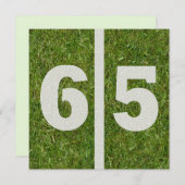 soixante-cinquième Invitation d'anniversaire de (Devant / Derrière)