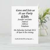 soixante-cinquième Invitation de fête (Debout devant)