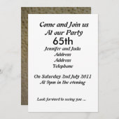 soixante-cinquième Invitation de fête (Devant / Derrière)