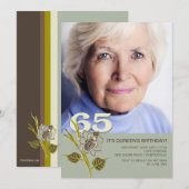 soixante-cinquième Invitation de photo (Devant / Derrière)