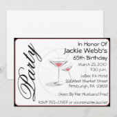 Soixante-cinquième invitation personnalisée de (Devant / Derrière)