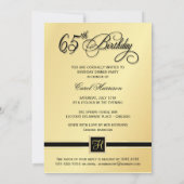 soixante-cinquième Invitations de fête (Dos)