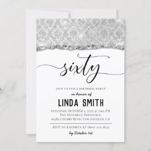 Soixante Diamond Invitation Anniversaire