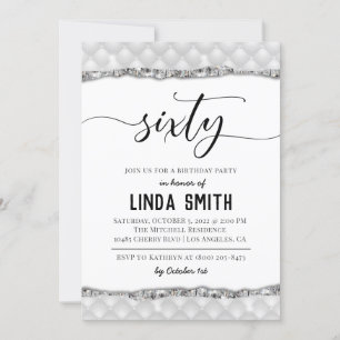 Soixante Diamond Invitation Anniversaire