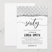 Soixante Diamond Invitation Anniversaire (Devant / Derrière)