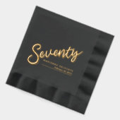 Soixante-dix-70e anniversaire fête d'or noir (Gauche)