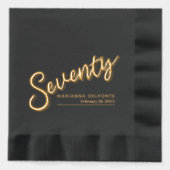 Soixante-dix-70e anniversaire fête d'or noir (Recto)