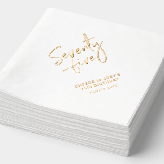Soixante-dix - cinq | 75e fête d'anniversaire mode (Détail)