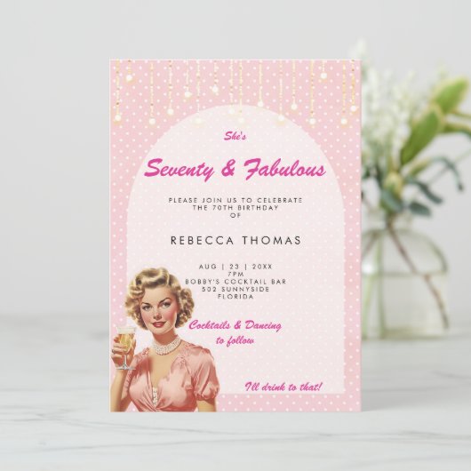 soixante-dix & fabuleuse invitation d'anniversaire (Debout devant)