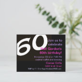 Soixante-dixième anniversaire de fête Invitation 6 (Debout devant)