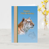 soixante-dixième Carte d'anniversaire avec le (Fleur jaune)