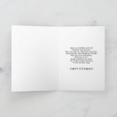 soixante-dixième Carte d'anniversaire avec le (Intérieur)