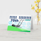 Soixante-dixième carte de voeux d'anniversaire de (Fleur jaune)