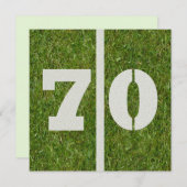 soixante-dixième Invitation d'anniversaire (Devant / Derrière)