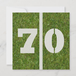 soixante-dixième Invitation d'anniversaire