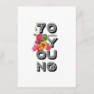 soixante-dixième Invitation de fête d'anniversaire