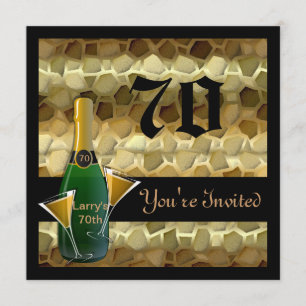 Soixante-dixième INVITATIONS populaires de fête