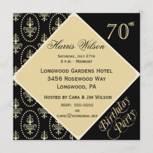 soixante-dixième-soixante-dix-neuvième Invitations