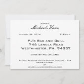 Soixante-neuvième invitations personnalisées de (Dos)