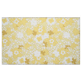 Soixante pastel jaune tissu floral (Fat Quarter)