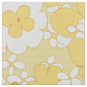 Soixante pastel jaune tissu floral (Fermer)