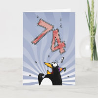 soixante-quatorzième anniversaire - carte de
