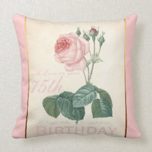 soixante-quinzième Coussin de rose de cru de