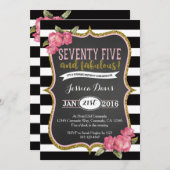 soixante-quinzième Invitation de fête (Devant / Derrière)