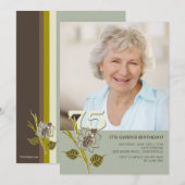 soixante-quinzième Invitation de photo (Devant / Derrière)