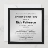 soixante-quinzième Invitations de fête (Dos)