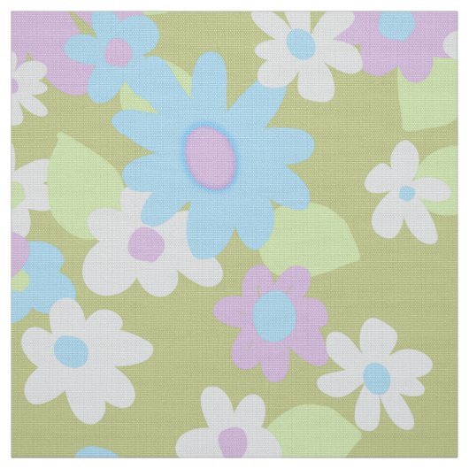 Soixante tissu de fleurs vintages (Échantillon)
