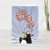 soixante-troisième anniversaire - carte de