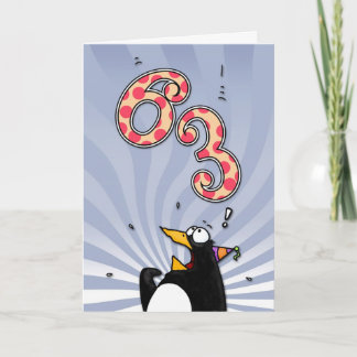 soixante-troisième anniversaire - carte de