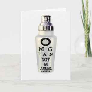 Soixantième carte d'anniversaire