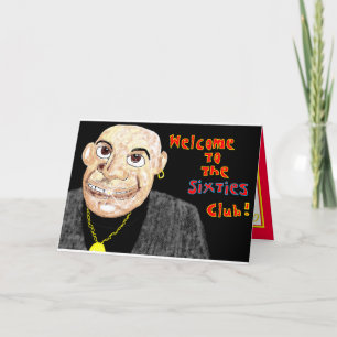 soixantième CARTE D'ANNIVERSAIRE