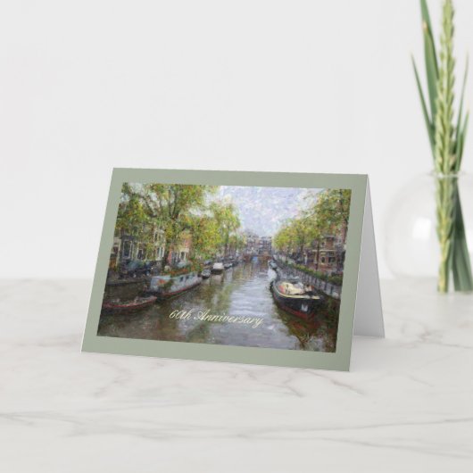 soixantième Carte de voeux d'anniversaire (Devant)