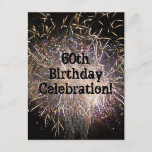 soixantième Carte postale de célébration