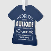 soixantième D'anniversaire des mondes bleu-foncé (devant)