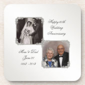 soixantième Dessous de verre de photo (Devant)