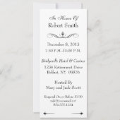 soixantième Invitation de combinaison de retraite (Dos)