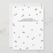 soixantième Invitation de fête de confettis de (Dos)