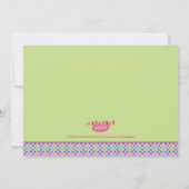 soixantième Invitation de petits gâteaux (Dos)