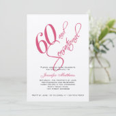 Soixantième invitations d'anniversaire d'argent (Debout devant)