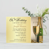 Soixantième invitations de fête d'anniversaire (Debout devant)