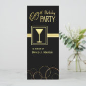 soixantième Invitations de fête d'anniversaire - (Debout devant)