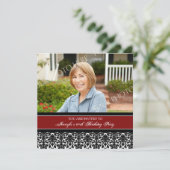 Soixantième invitations de fête d'anniversaire de (Debout devant)