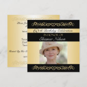 soixantième-soixante-neuvième Invitations de fête (Devant / Derrière)